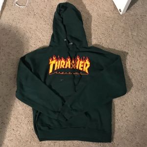 Thrasher green hoodie